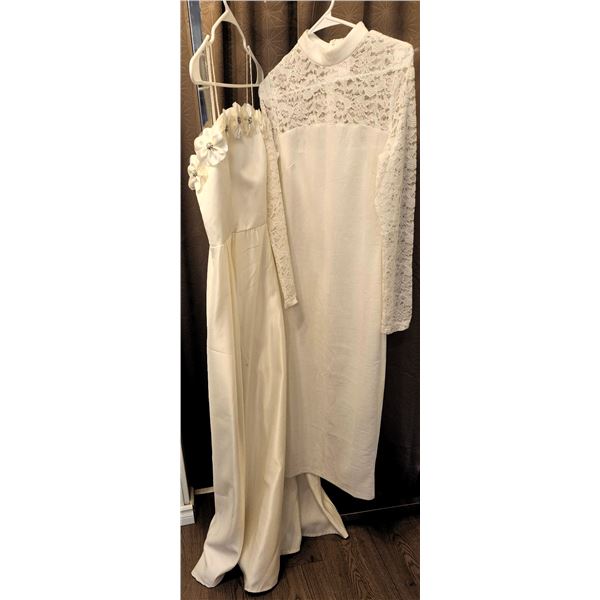 Bridal Gown Without Tags and Shein Stretch Lace Detail Dress Size Medium
