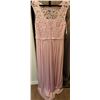 Image 4 : David's Bridal Pink Lace and Chiffon Formal Gown
