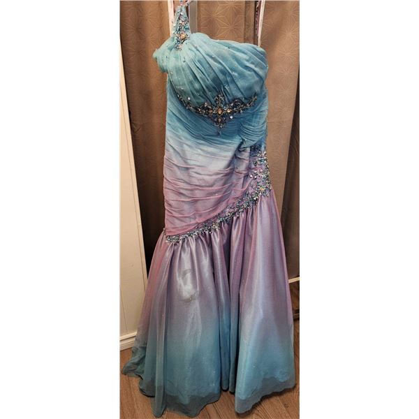 Tiffany Designs Formal Gown with Bead and Sequin Embellishment
