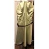 Image 1 : Alfred Angelo Strapless Formal Gown with Brown Organza Accents