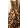 Image 5 : Belezza by Savoy's Strapless Brown Formal Gown with Sequin Bodice