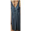 Image 1 : Azazie Sleeveless Formal Blue Gown With Small Stains on Skirt