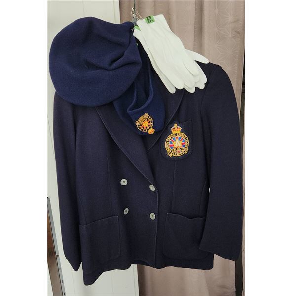 British Empire Service League Canadian Legion Blazer, Beret and Gloves Set