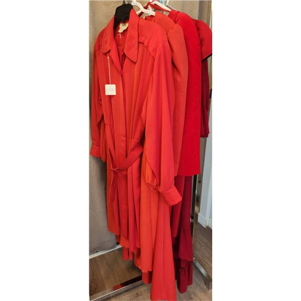 Women's Red Dresses, Various Sizes and Brands