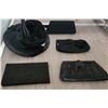 Image 1 : Black Sequin Trimmed Ellen Faith Hat and Assorted Black Evening Bags, Some Vintage