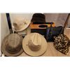Image 1 : Hats and Bags Including Stetson 7 1/8 Size and Italian Leather Purse