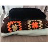 Image 1 : 3 Blankets: Kanata Home Collection Faux Fur Throw, Crocheted Granny Square, Esmond Green Throw