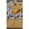 Image 7 : Table Linens and Embroidered Runner, Various Patterns and Colours