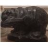 Image 4 : 4 Animal Figurines and 1 Glass Carafe with Pinecone Design