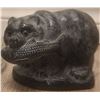 Image 5 : 4 Animal Figurines and 1 Glass Carafe with Pinecone Design