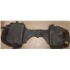 Image 9 : Black Leather Double Saddle Bag with Fringe and Western Styling