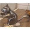 Image 9 : Decorative Lot: Brass Pig, Squirrel Nutcracker, Sabre Basket, Steak Set
