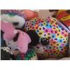 Image 4 : Blue Metal Push 'Em Toy Box With Assorted Plush Toys
