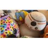 Image 6 : Blue Metal Push 'Em Toy Box With Assorted Plush Toys