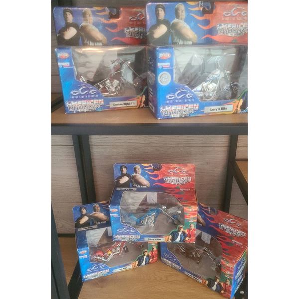 5 Orange County Choppers Diecast Bikes by JoyRide