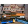 Image 1 : Model Train Lot: Great Northern 1970 Locomotive, VIA Engine, CP Rail Car, Lighted Stand