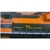 Image 7 : Model Train Lot: Great Northern 1970 Locomotive, VIA Engine, CP Rail Car, Lighted Stand