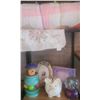 Image 1 : Children's Decor Lot With Quilt, Piggy Bank, Winnie Pooh Toy, Frames