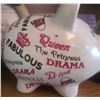 Image 4 : Children's Decor Lot With Quilt, Piggy Bank, Winnie Pooh Toy, Frames