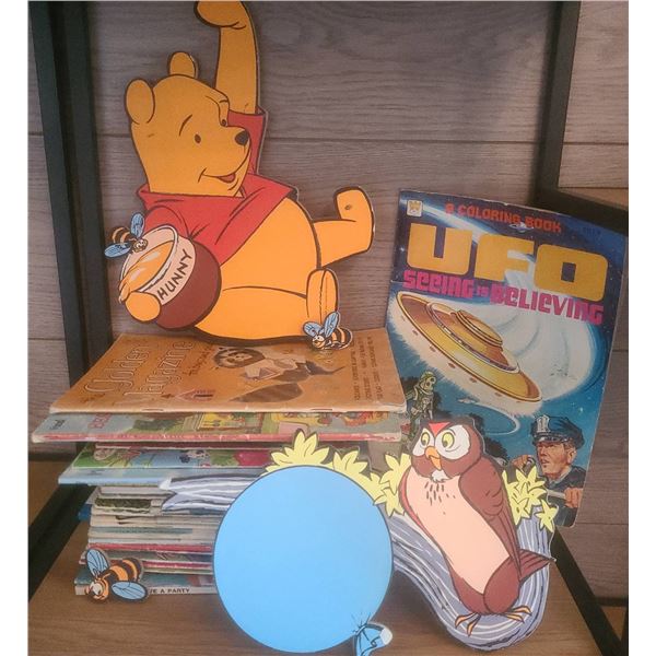 Children's Books with Cutout Decorations, Coloring Books