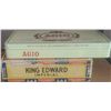 Image 6 : Wooden Model Ship with Agio and King Edward Imperial Cigar Tins