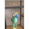 Image 11 : Ceramic Duck TV Lamp and Hand-Painted Parrot Statue Lot
