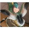 Image 2 : Ceramic Duck TV Lamp and Hand-Painted Parrot Statue Lot
