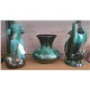 Image 7 : B.M.C. Canada Green Glazed Pottery Collection: Swan, Dog, Vase, Bowl