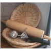 Image 12 : Household Lot: Wooden Carrier with Dog Motifs