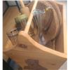 Image 1 : Household Lot: Wooden Carrier with Dog Motifs