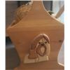 Image 5 : Household Lot: Wooden Carrier with Dog Motifs