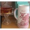 Image 2 : Decorative Household Items Including Glassware and Wall Organizer