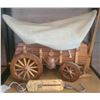 Image 2 : Western Display Set With Brass Horses