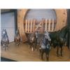 Image 9 : Western Display Set With Brass Horses