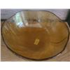 Image 5 : Baribocraft Wooden Bowl and Amber Glass Bowls/Plate