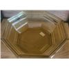 Image 9 : Baribocraft Wooden Bowl and Amber Glass Bowls/Plate