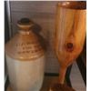 Image 2 : Vintage Items: Stoneware Jug, Colebrookdale Iron, Misc.