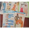 Image 2 : Vintage Sewing Patterns with Woven Storage Basket