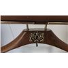 Image 3 : Wooden Clothes Butler Valet Stand with Metal Detail and Decorative Crest