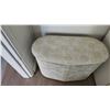 Image 8 : Painted Ceramic Swan, Seagrass Basket, Vintage Laundry Hamper and Wastebasket