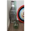 Image 5 : Decorative Items Including 19.5" Tray, Coca-Cola Wall Decor, Vintage Italian Glass Bottles