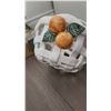 Image 7 : Federal Glass Snack Master Set with 4 Plates, 4 Glasses, and 2 Ceramic Baskets