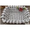Image 8 : Federal Glass Snack Master Set with 4 Plates, 4 Glasses, and 2 Ceramic Baskets