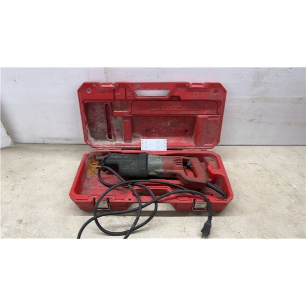 Milwaukee Sawzall Reciprocating Saw and Red Hard Case