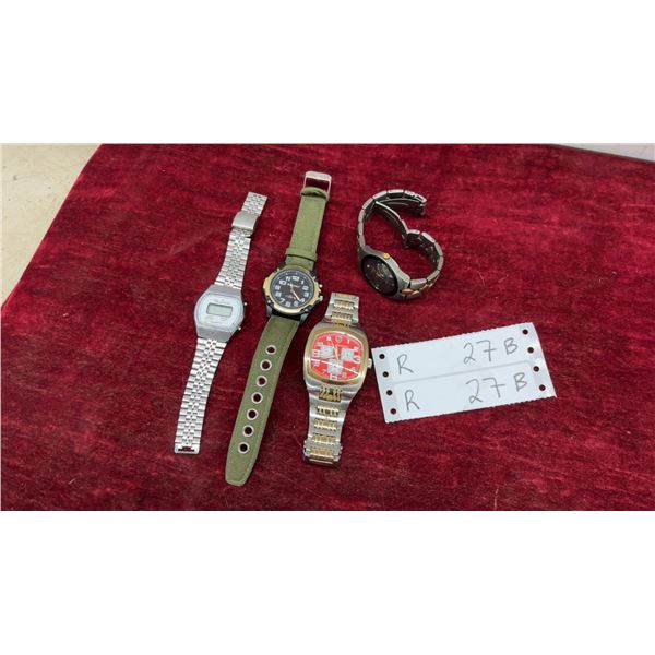 Four Watches: Tonino Lamborghini, Discovery, and Two Unbranded Watches
