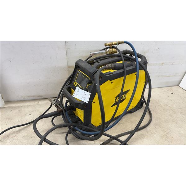 ESAB EMS 215ic Multi-Process Welder, Tweco 180 MIG Gun, Regulator, and Cables
