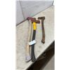 Image 1 : Three Axes with Wood and Painted Handles