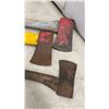 Image 2 : Three Axes with Wood and Painted Handles