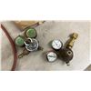 Image 2 : Oxy-Acetylene Torch Kit: Hoses, Torch Handle, 2 Regulators and box of Welding Goggles