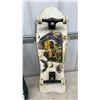 Image 3 : Freeride 110 Snowboard with Bindings and “Caution" Rawlings Skateboard